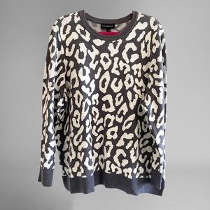 Leopard Print Knit Sweater